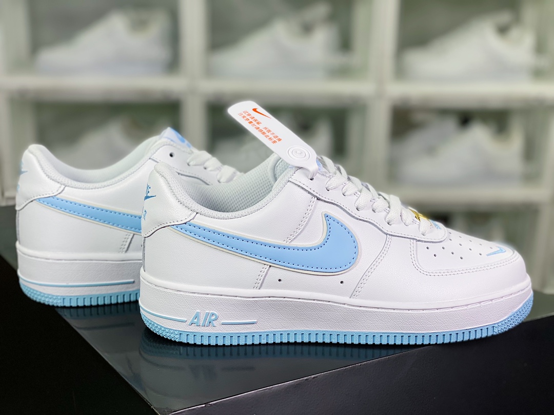 220 Air Force 1 '07 Low QS”White/Ice Blue Mini Swoosh”空军一号CV5696-962
