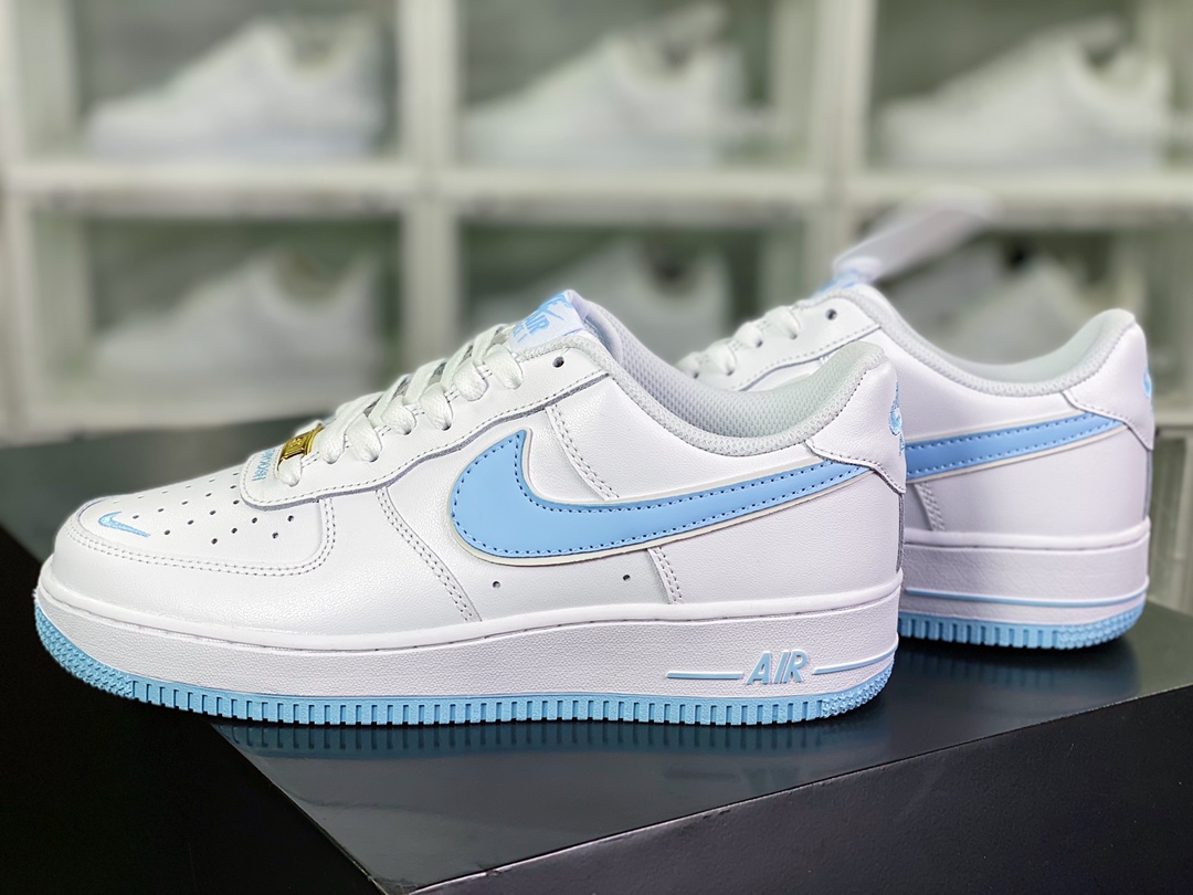 220 Air Force 1 '07 Low QS”White/Ice Blue Mini Swoosh”空军一号CV5696-962