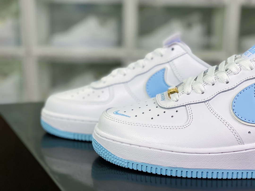 220 Air Force 1 '07 Low QS”White/Ice Blue Mini Swoosh”空军一号CV5696-962