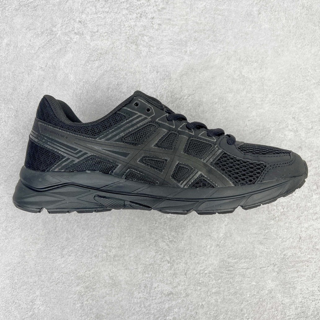 Asics Gel-Contend 亚瑟士抗衡4代低帮城市休闲运动跑步鞋 专业的运动科技 出色的缓冲性能 带来舒适的跑步体验 鞋面采用三明治网布 透气性非常出色 鞋舌带有偏向外侧设计 固定鞋舌防止外倾 内里海绵加透气的BK网布 加强脚部的包覆感 Rearfoot Gel后置凝胶能提供出色的缓冲性能 中底采用补强结构 能有效防止运动中的长时间扭动造成足弓变形 缓解足部疲劳 防滑耐磨橡胶大底 具有较强抓地性 适合慢跑和中等强度训练穿着 后跟内置GEL胶提供更加充分的冲击防护 鞋身外侧反光设计元素 在夜间增强保护性能 尺码：35 36 36.5 37 38 38.5 39 40 40.5 41 42 42.5 43 44 45-选品中心