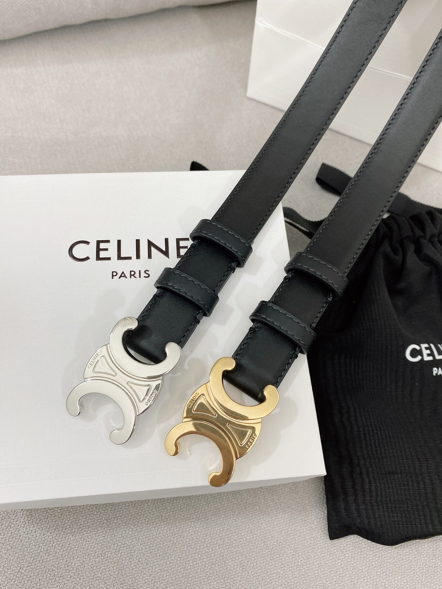 Celine.赛琳全套包装女神必备原单腰带火爆款式原厂小牛皮制作上身效果舒适时尚百搭宽度2.5cm