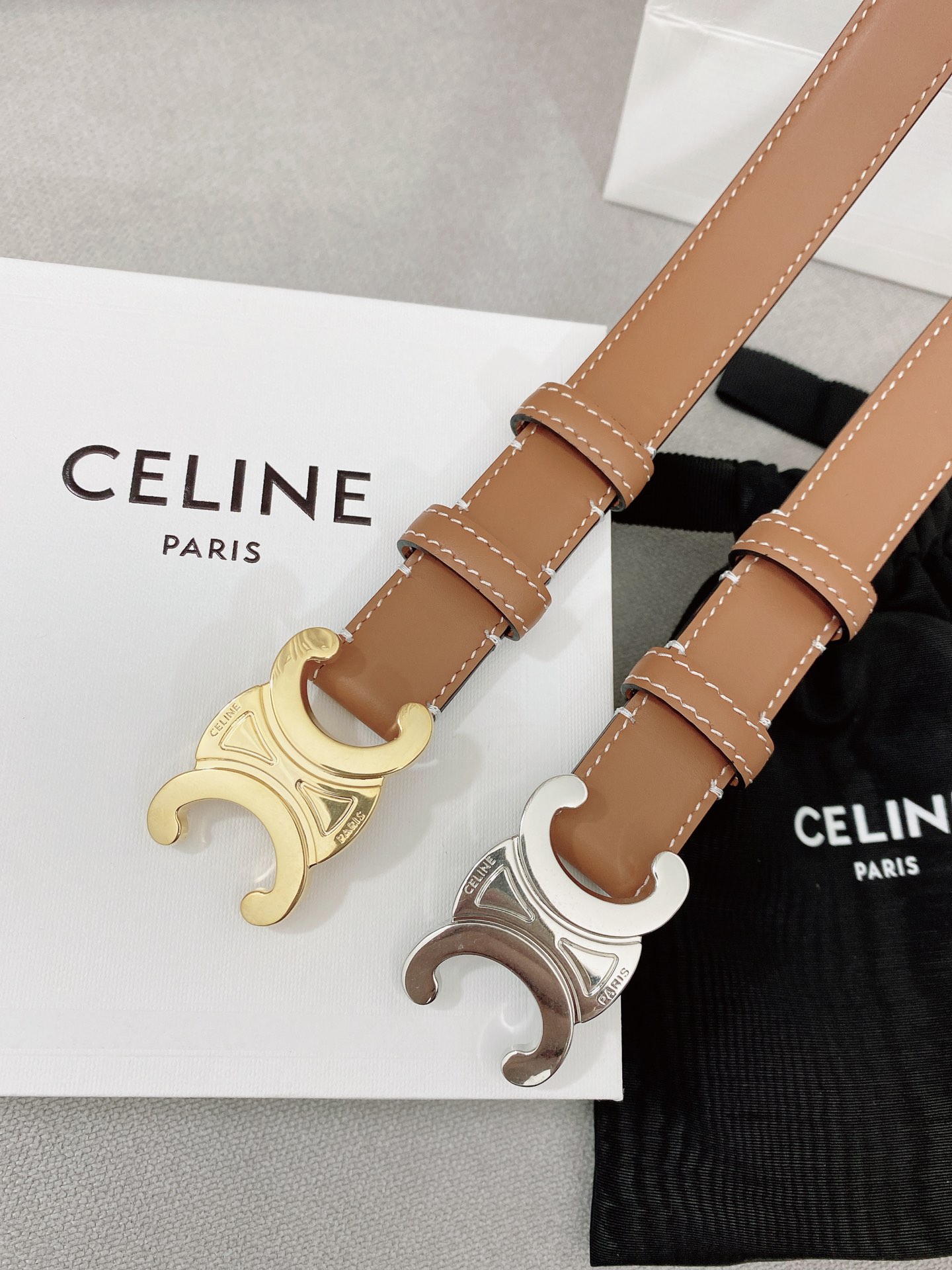 Celine.赛琳全套包装女神必备原单腰带火爆款式原厂小牛皮制作上身效果舒适时尚百搭宽度2.5cm