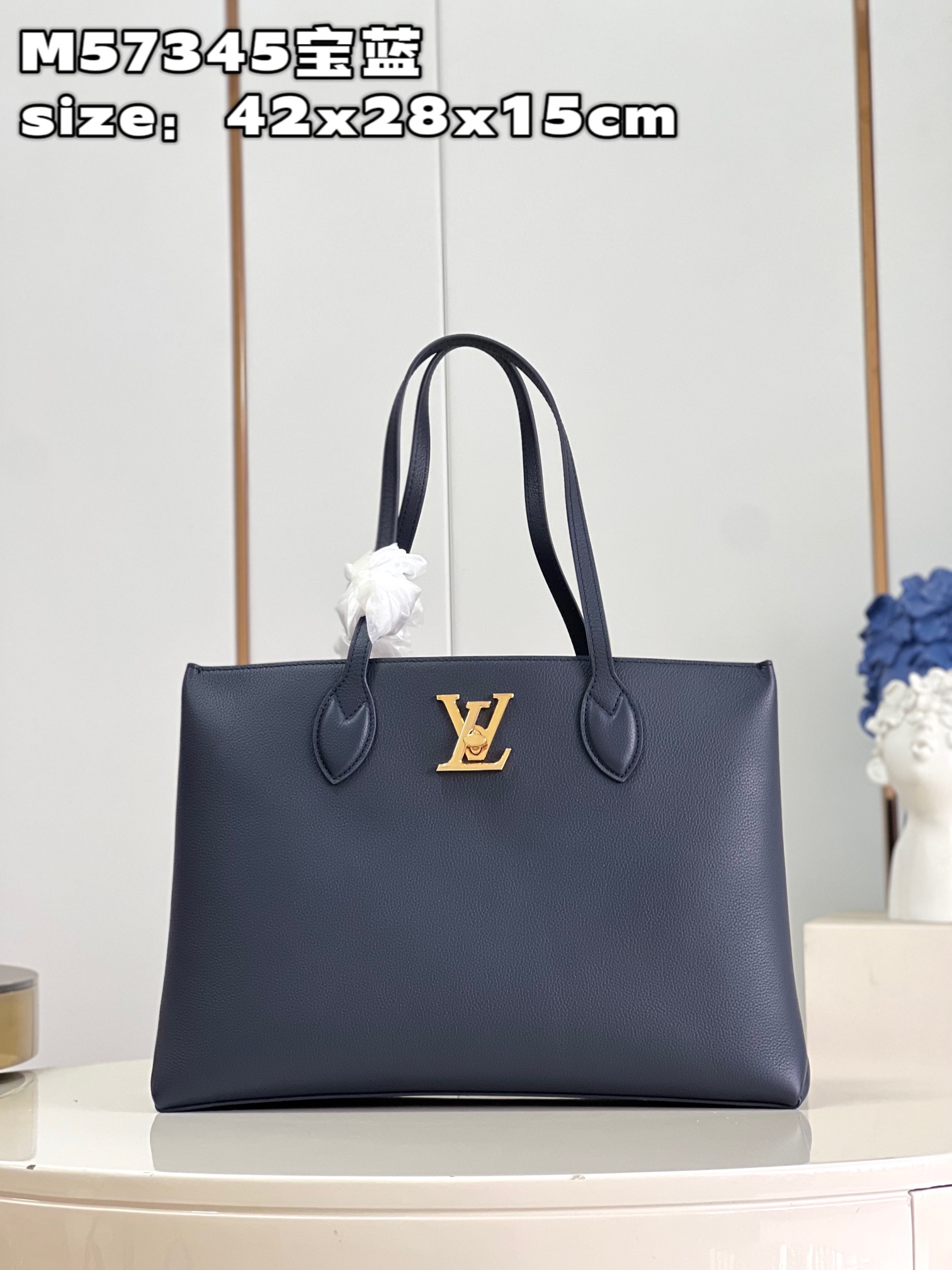 Louis Vuitton Bags Handbags Blue Calfskin Cowhide M57345