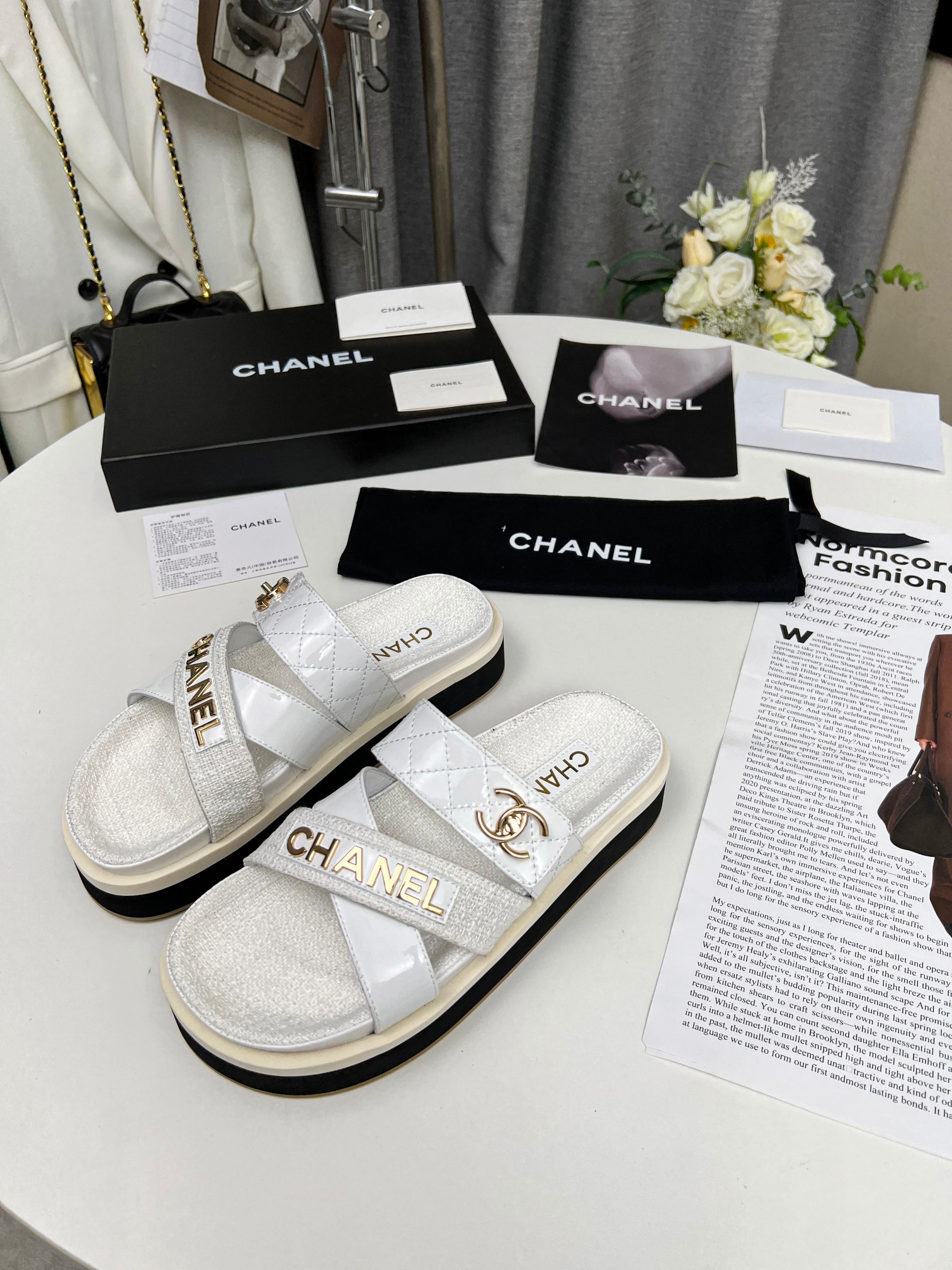 Chanel 2023 primavera CHANEL sitio web oficial sincrónica última sección de primavera pantuflas en n