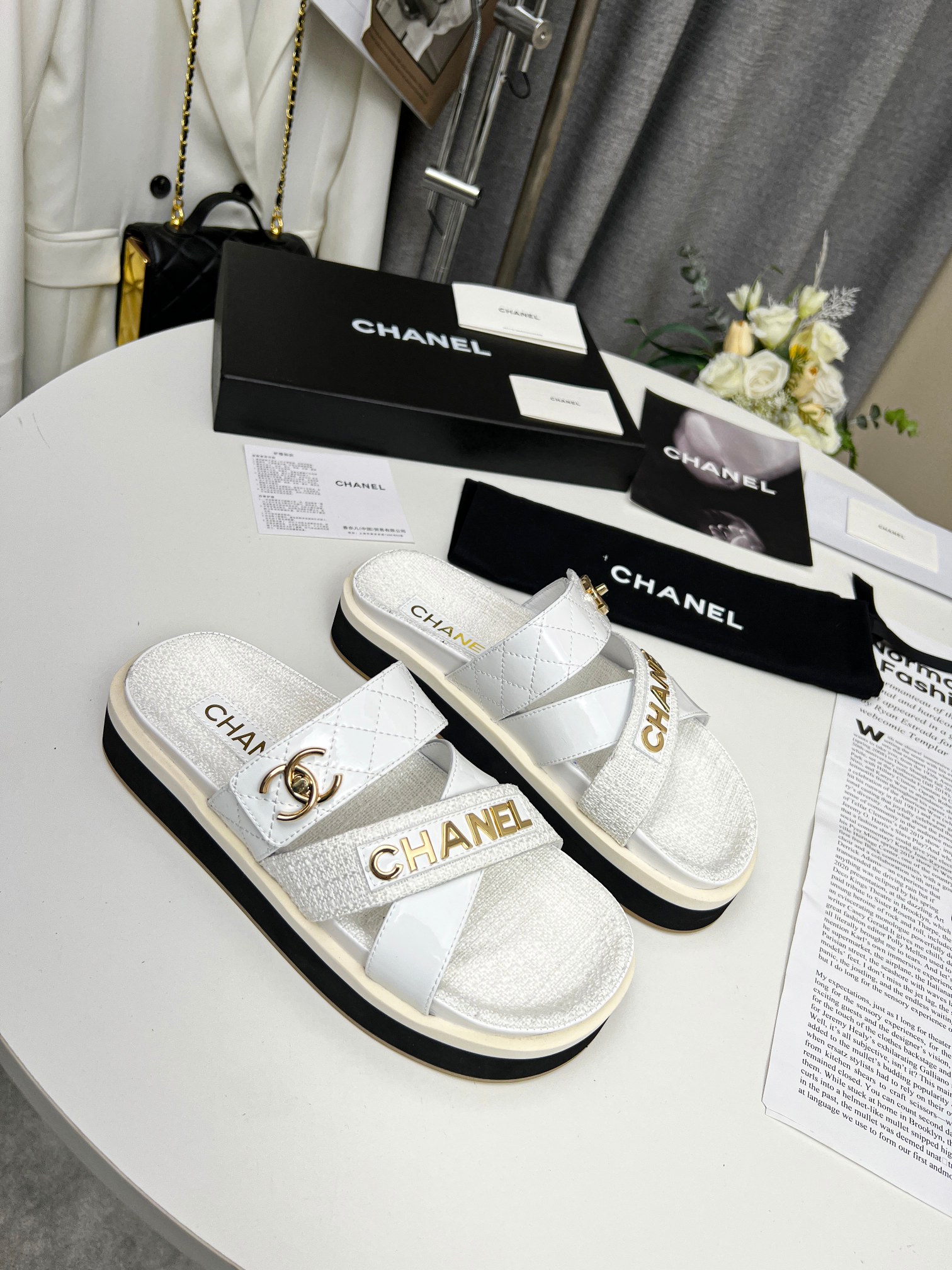 Chanel 2023 primavera CHANEL sitio web oficial sincrónica última sección de primavera pantuflas en n