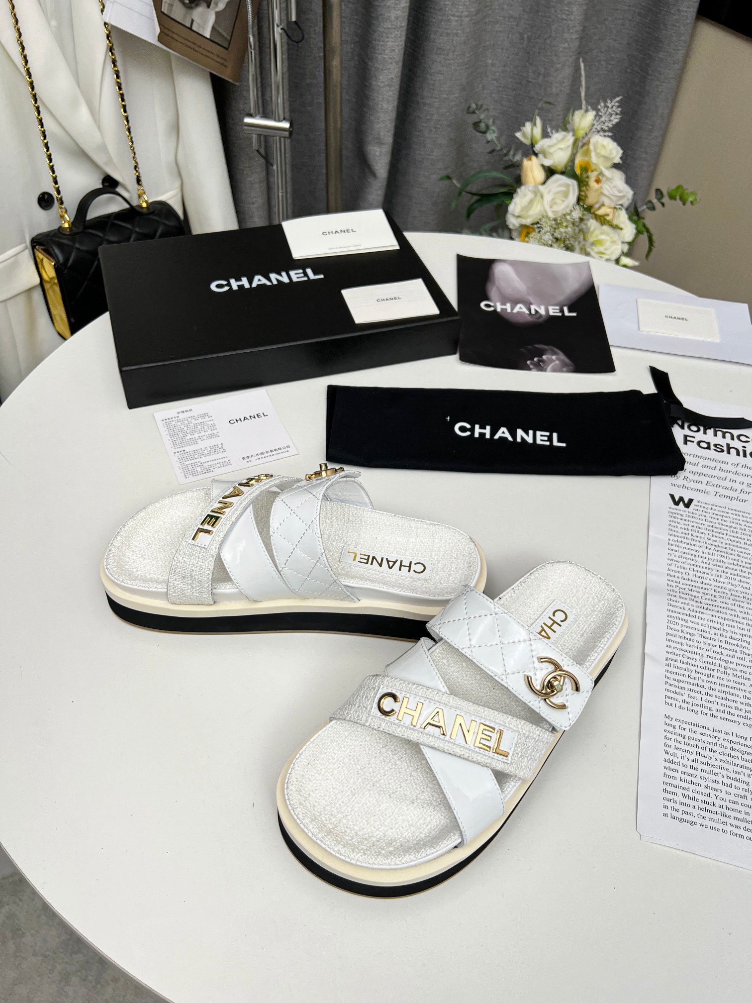 Chanel 2023 primavera CHANEL sitio web oficial sincrónica última sección de primavera pantuflas en n