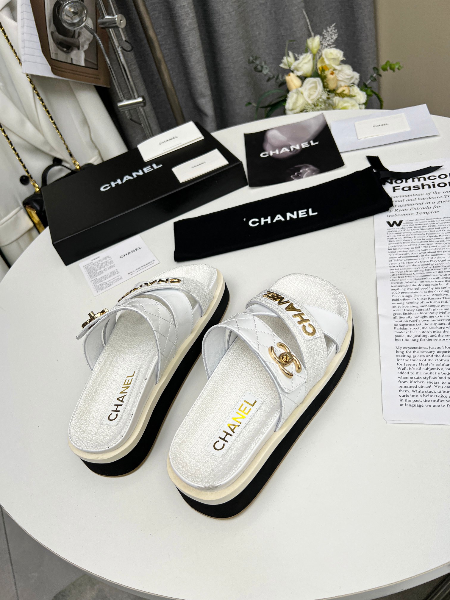 Chanel 2023 primavera CHANEL sitio web oficial sincrónica última sección de primavera pantuflas en n