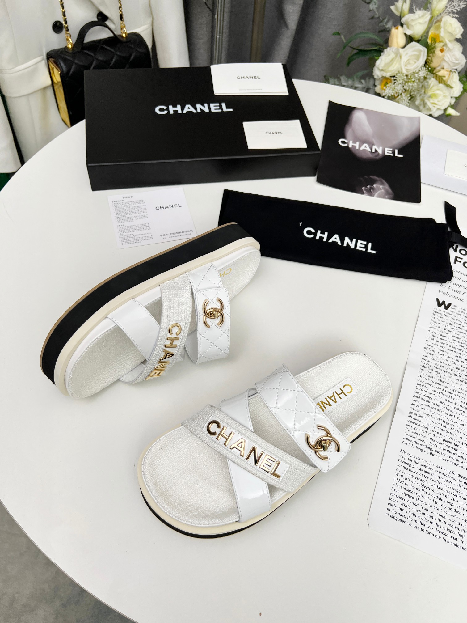 Chanel 2023 primavera CHANEL sitio web oficial sincrónica última sección de primavera pantuflas en n