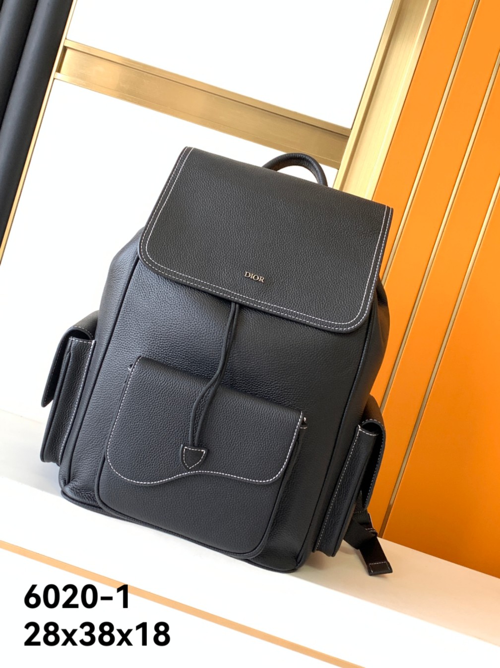 Dior Bags Backpack Black Cowhide Fashion