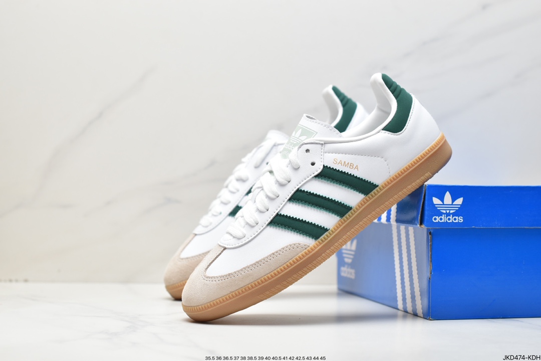 Adidas Originals Samba Vegan OG Samba series gentleman moral training football wind sports shoes FX9042