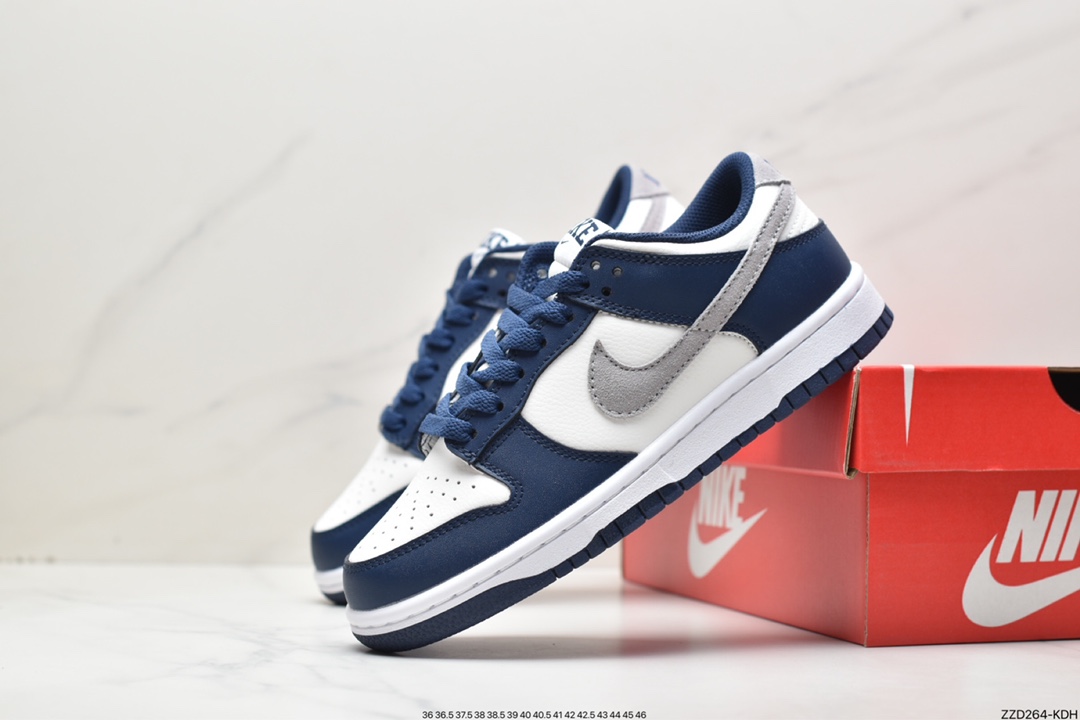 250 Nike SB Dunk Low”Midnight Navy”扣篮系列低帮“新午夜蓝白灰”FD9749-400