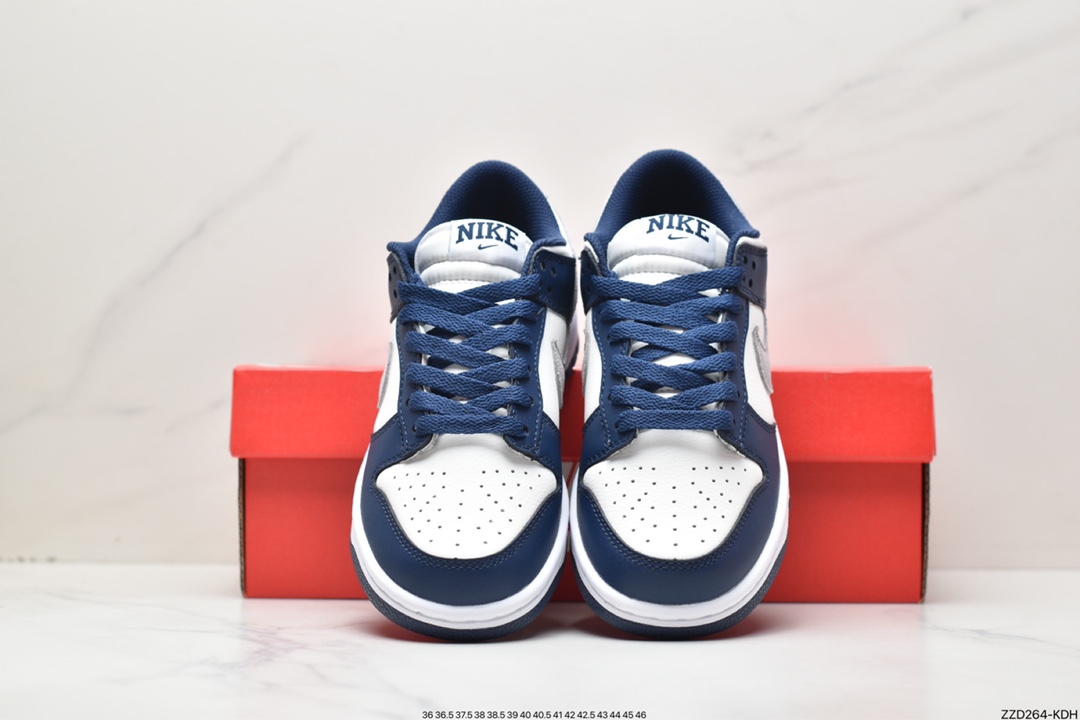 250 Nike SB Dunk Low”Midnight Navy”扣篮系列低帮“新午夜蓝白灰”FD9749-400
