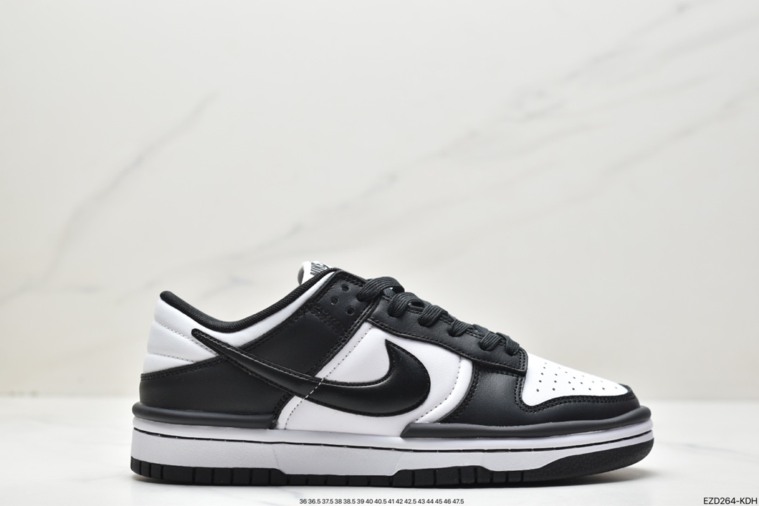 370 Nike SB Dunk Low Twist”Panda”扣篮加强版系列低帮休闲运动滑板板鞋DZ2794-001