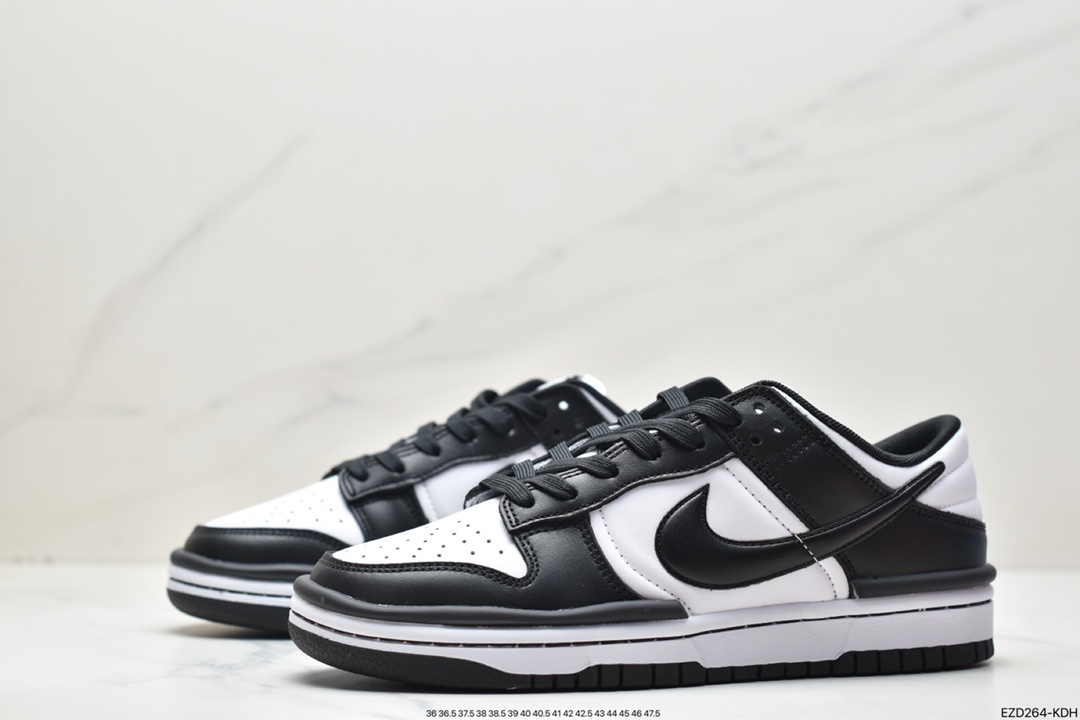 370 Nike SB Dunk Low Twist”Panda”扣篮加强版系列低帮休闲运动滑板板鞋DZ2794-001