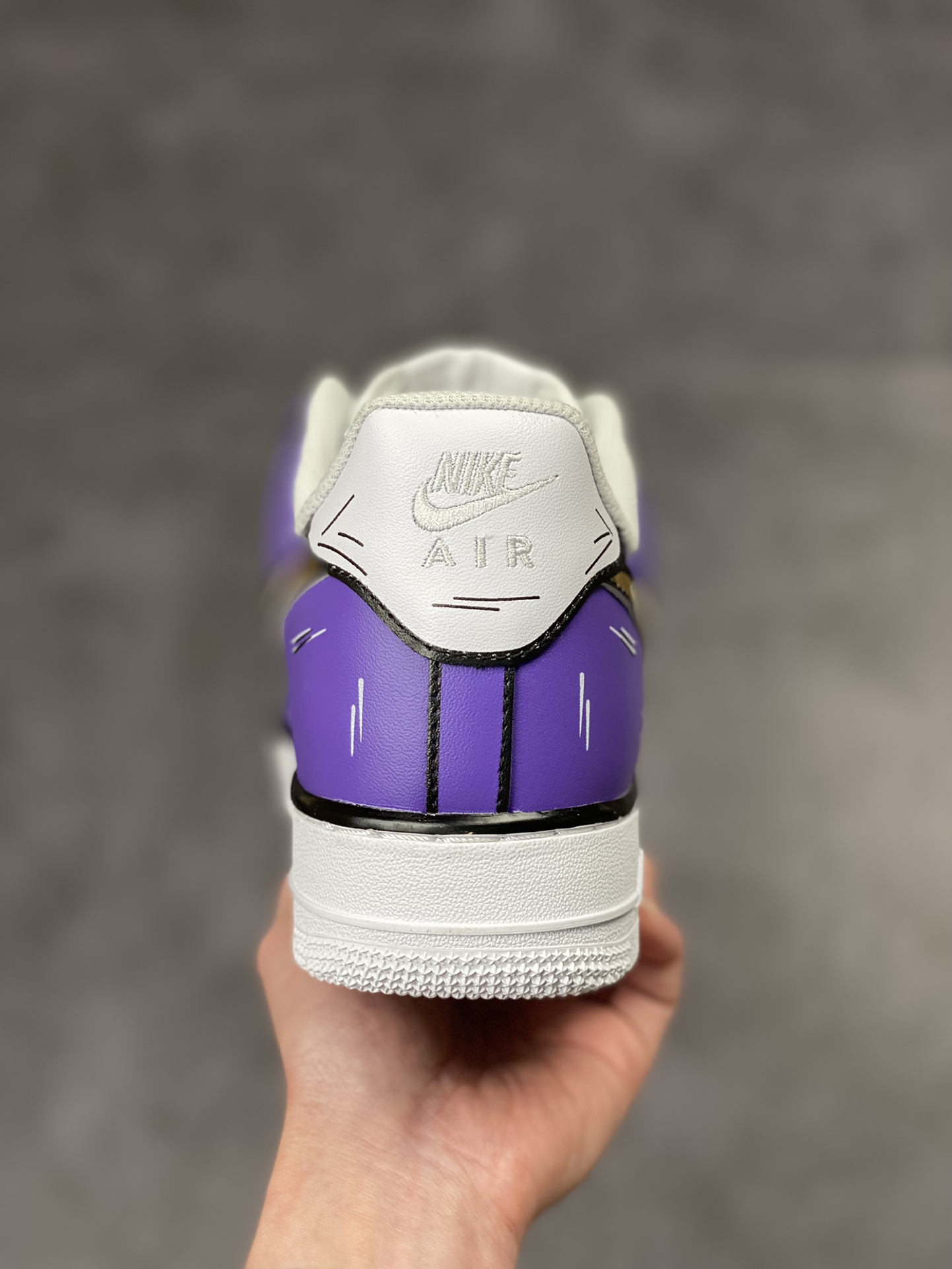 250 Nike Air Force 1 Low 07 二次元涂鸦白紫 CW2288-216