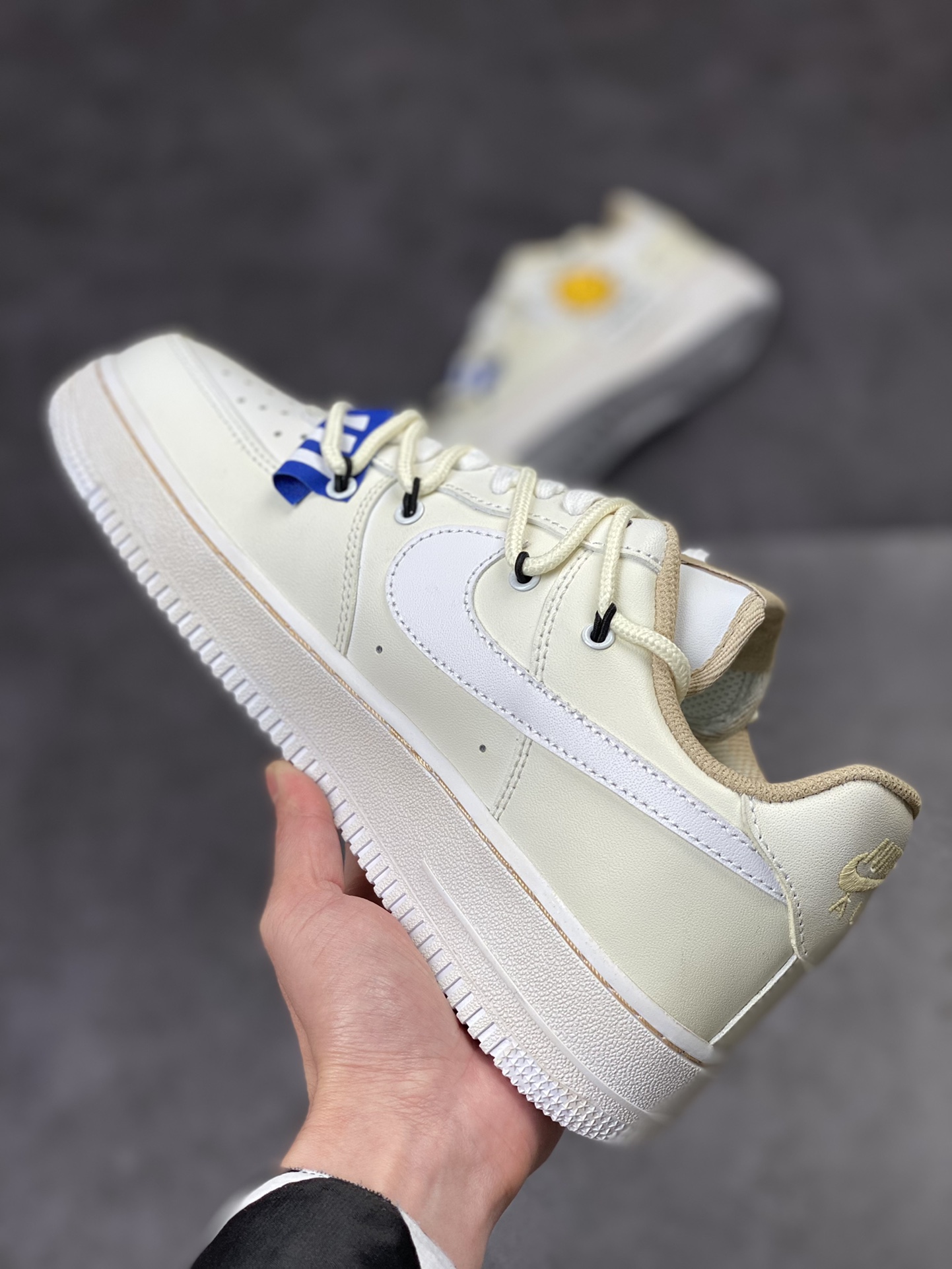 230 Nike Air Force 1 Low 07 笑脸米白蓝CW2288-111
