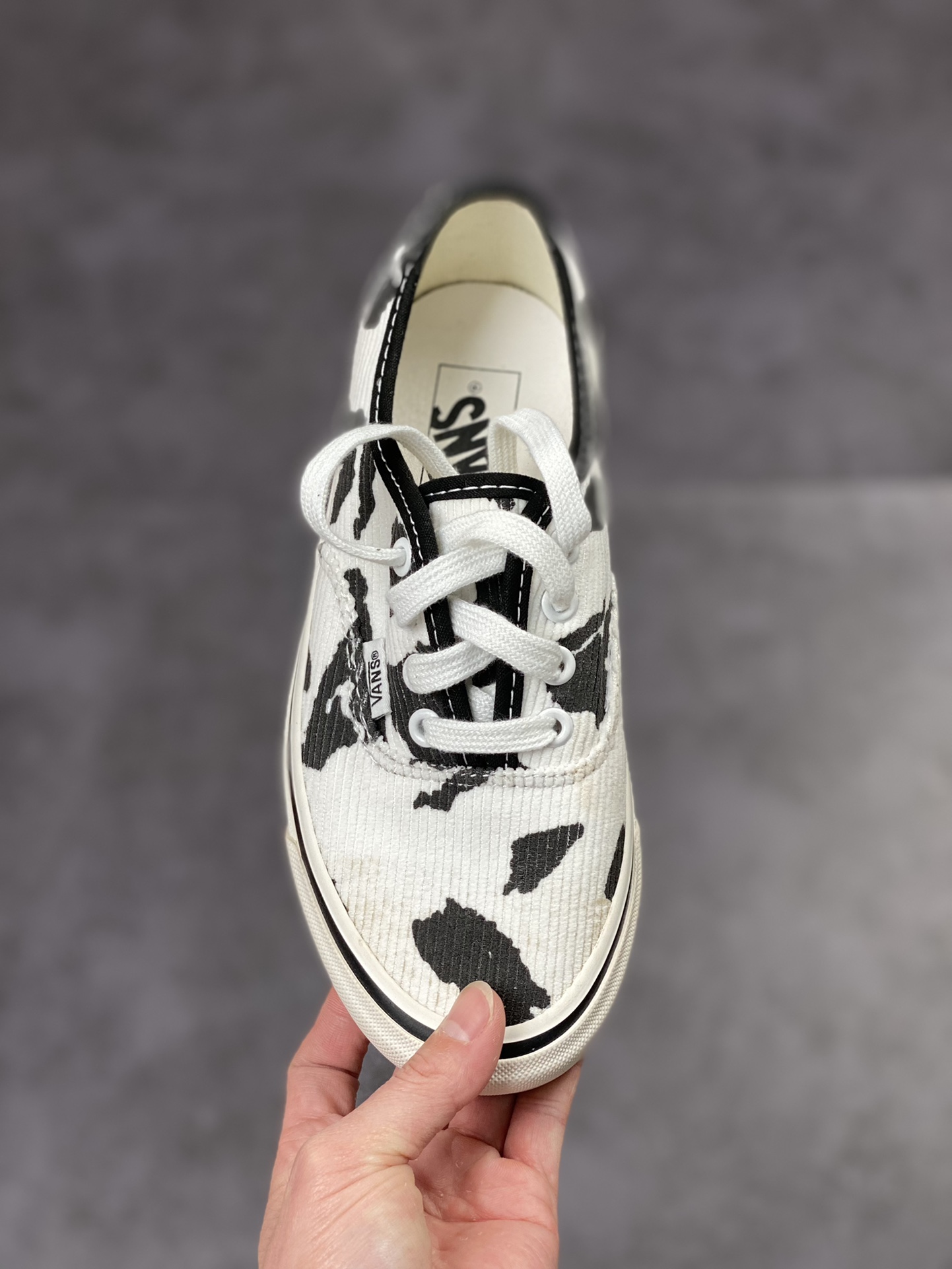 Vans Authentic 44 Dx Anaheim Cow Print Corduroy Black & White Cow