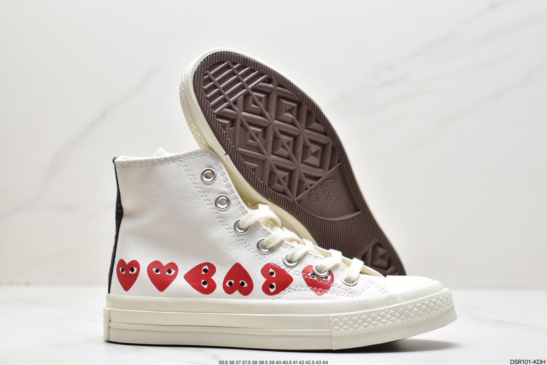 Rei Kawakubo CDG x Converse chuck taylor all star 1970S love eyes