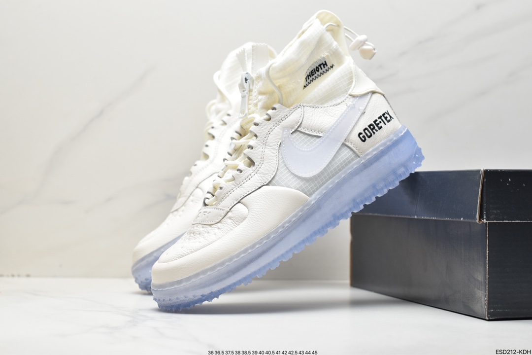 430 Air Force 1 High Gore-Tex “军事绿”空军高帮机拉能链休闲鞋 CQ7211-300
