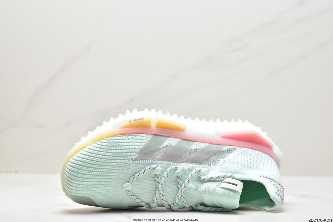 Adidas NMD S_1 Edition ”Ice Mint/Oynx” S_1 series sock-style low-top all-match casual sports running shoes GZ9233