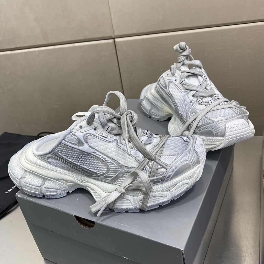 Hecho en Guangdong, medio arrastre, versión superior, envejecido, tiro real exclusivo, Balenciaga Phantom Sneaker, sinc…