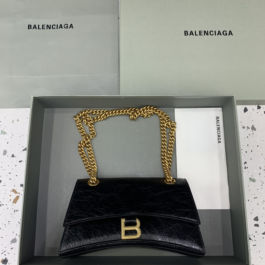 2023 AAA Replica uk 1st Copy
 Balenciaga Crossbody & Shoulder Bags Black Unisex Chains