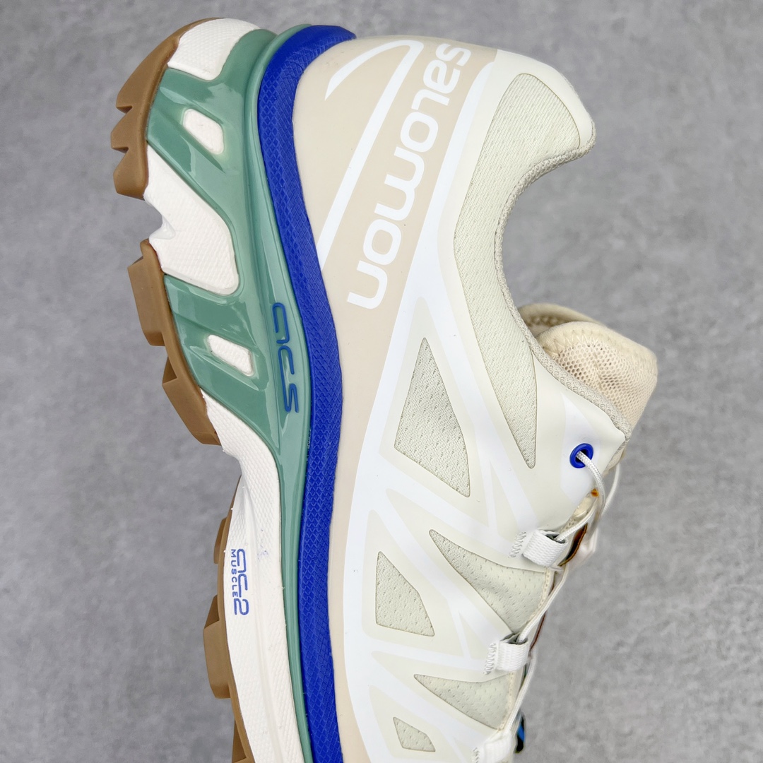 图片[6]-＃绿X/GX 纯原福利 Salomon XT-6 萨洛蒙复古潮流户外机能登山跑鞋 纯原外贸平台特供订单 耗时半年巨作 全套原纸板楦头开发 原厂特供网布配套加持 确保原汁原味 完美呈现版型 原档数据独家私模五层组合大底 男女鞋同步官方开发至46.5 原装Ortholite轻量化鞋垫 中底布带钢印编号 原厂TPU锁扣 进口港宝加持 后跟自然饱满 还原公司包裹性 鞋面以“锯齿”状的包裹系统呈现 在基色底之下加入了各种色点缀 将公司的最新技术和时尚前卫的造型融入耐用的长跑款式中 鞋面由 TPU 薄膜制成 并焊接在高耐磨网眼上 使其既时尚又坚固 由 ACS底盘支撑 可增强稳定性和支撑力 以及由橡胶凸耳 Contragrip外底覆盖的 EVA 缓冲中底 旨在应对崎岖的地形 鞋舌上的彩色Salomon 标签、Quicklace 系统以及鞋头、鞋舌和鞋跟上的附加品牌使细节更加完美 让穿着者可以轻松驾驭户外与通勤下的任何运动生活场景 无缝鞋身户外随意纵横 颜值与脚感兼备 出街通勤 绝对非常吸睛 你值得拥有 尺码：36 36.5 37.5 38 38.5 39 40 40.5 41 42 42.5 43 44 44.5 45 46 46.5 注意：偏小1码-选品中心