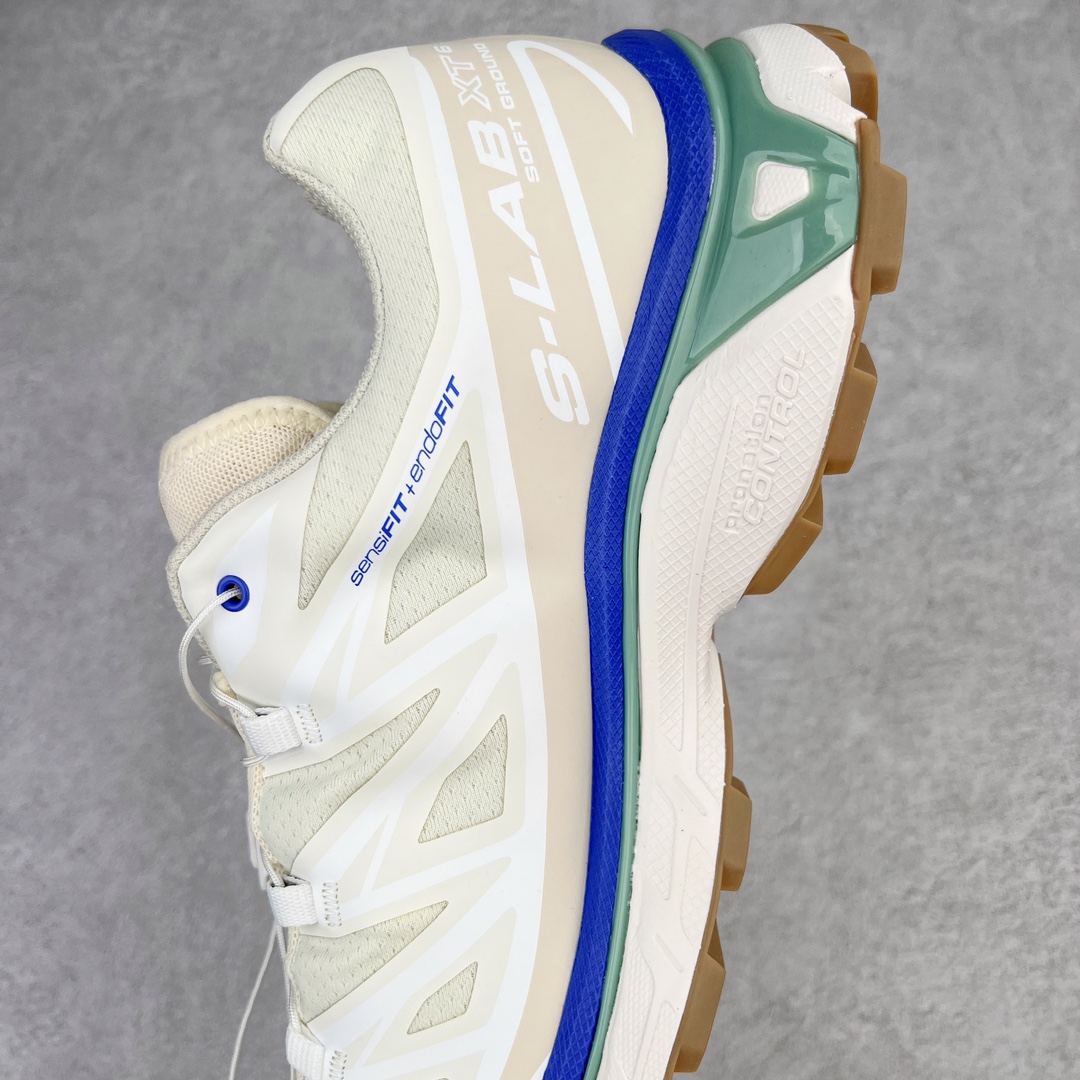 图片[7]-＃绿X/GX 纯原福利 Salomon XT-6 萨洛蒙复古潮流户外机能登山跑鞋 纯原外贸平台特供订单 耗时半年巨作 全套原纸板楦头开发 原厂特供网布配套加持 确保原汁原味 完美呈现版型 原档数据独家私模五层组合大底 男女鞋同步官方开发至46.5 原装Ortholite轻量化鞋垫 中底布带钢印编号 原厂TPU锁扣 进口港宝加持 后跟自然饱满 还原公司包裹性 鞋面以“锯齿”状的包裹系统呈现 在基色底之下加入了各种色点缀 将公司的最新技术和时尚前卫的造型融入耐用的长跑款式中 鞋面由 TPU 薄膜制成 并焊接在高耐磨网眼上 使其既时尚又坚固 由 ACS底盘支撑 可增强稳定性和支撑力 以及由橡胶凸耳 Contragrip外底覆盖的 EVA 缓冲中底 旨在应对崎岖的地形 鞋舌上的彩色Salomon 标签、Quicklace 系统以及鞋头、鞋舌和鞋跟上的附加品牌使细节更加完美 让穿着者可以轻松驾驭户外与通勤下的任何运动生活场景 无缝鞋身户外随意纵横 颜值与脚感兼备 出街通勤 绝对非常吸睛 你值得拥有 尺码：36 36.5 37.5 38 38.5 39 40 40.5 41 42 42.5 43 44 44.5 45 46 46.5 注意：偏小1码-选品中心