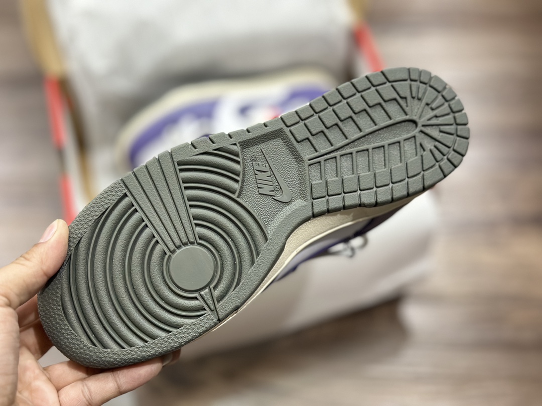 260 NIKE SB Dunk Low 绑带 白紫低帮 休闲运动鞋 FD9762-061