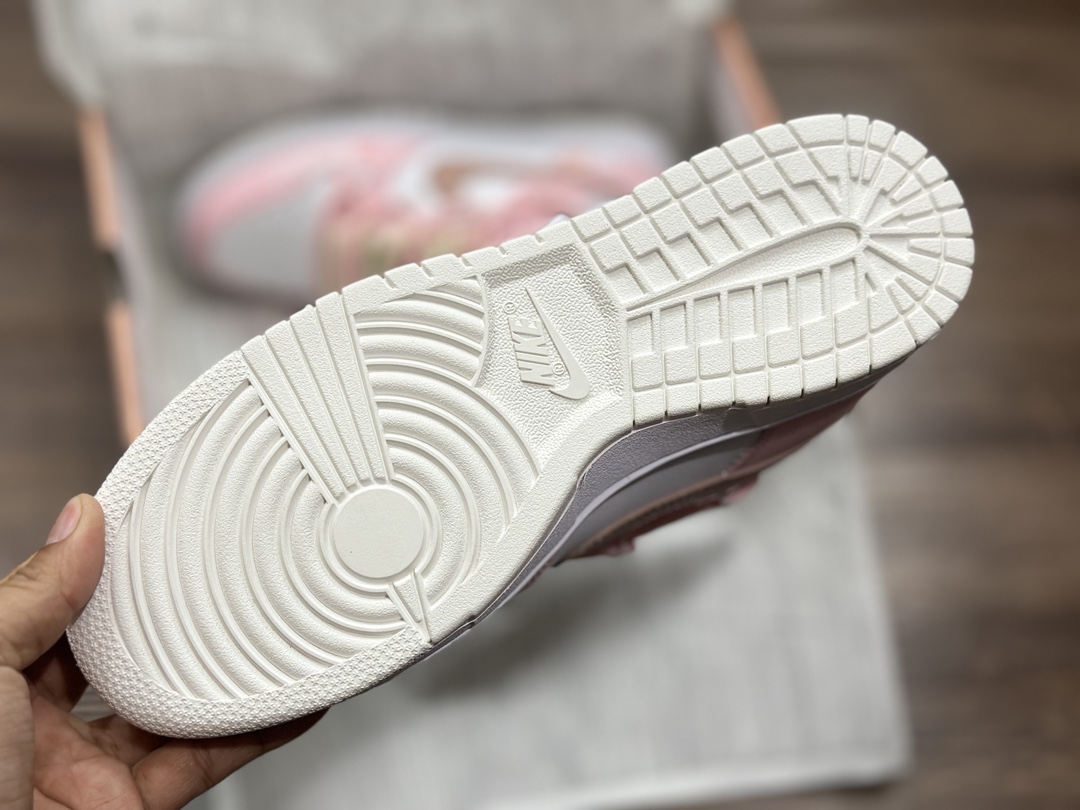 260 NIKE SB Dunk Low 绑带 白粉低帮 休闲运动鞋 DH9765-100