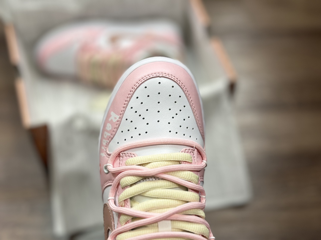 260 NIKE SB Dunk Low 绑带 白粉低帮 休闲运动鞋 DH9765-100