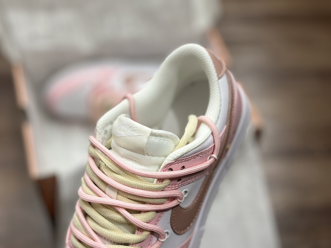 260 NIKE SB Dunk Low 绑带 白粉低帮 休闲运动鞋 DH9765-100
