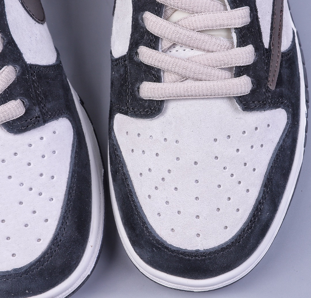 240 Nike SB Dunk Low 麂皮黑棕倒钩 纯原大厂出品 CU1726-990