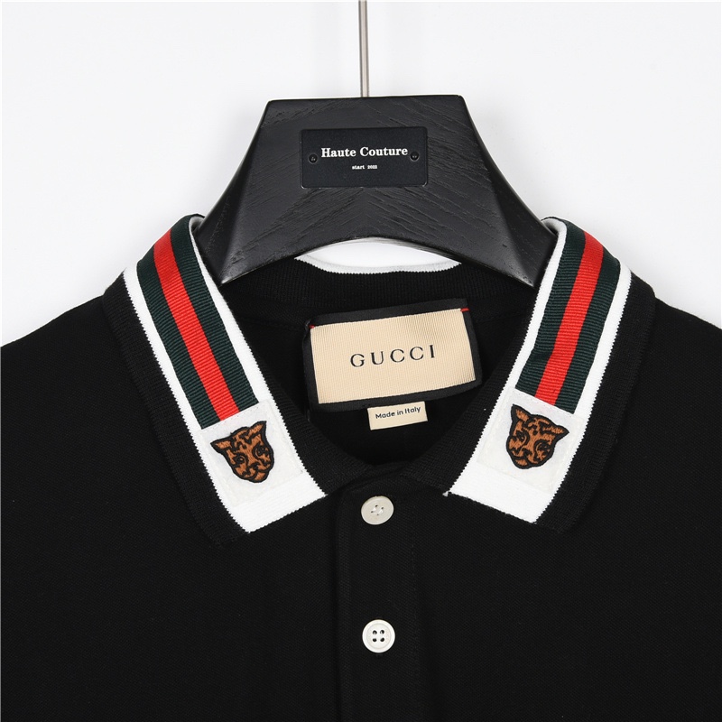 200 Gucci/古驰 23SS 虎年限定翻领Polo短袖