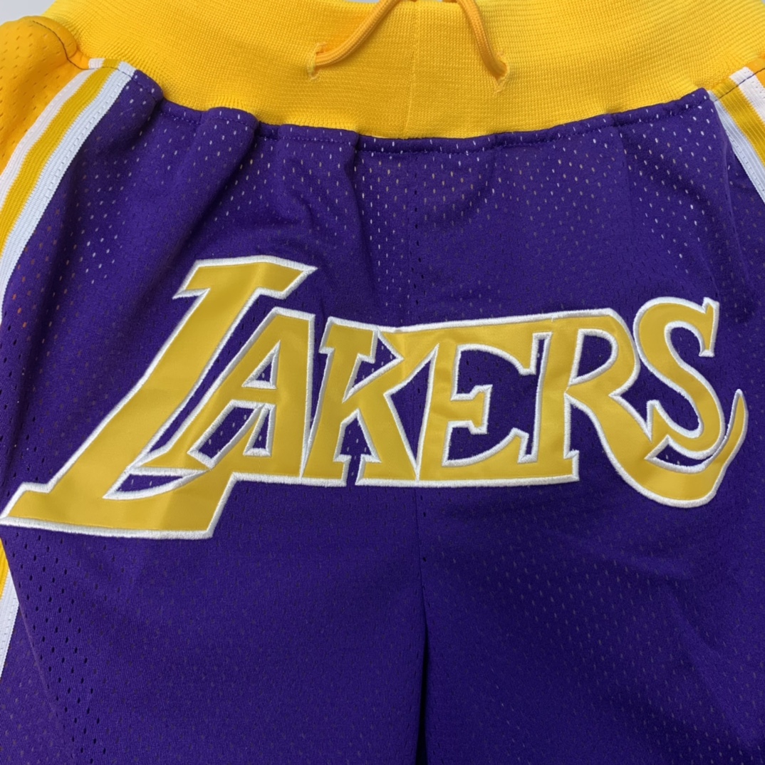 “Just Don NBA Lakers Team Shorts: High-Quality Customized Pants Series” - 图片 8
