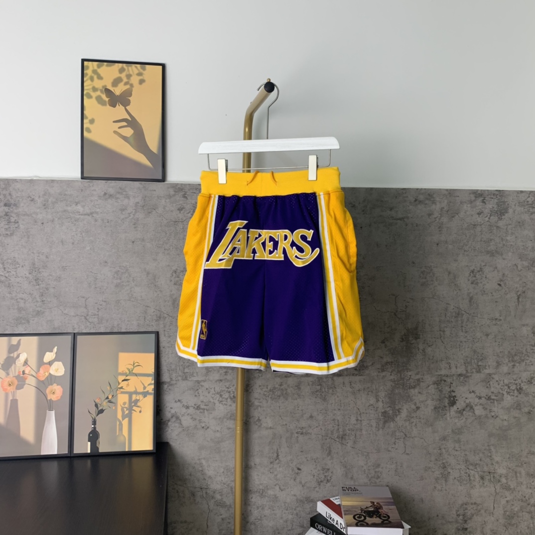 “Just Don NBA Lakers Team Shorts: High-Quality Customized Pants Series”