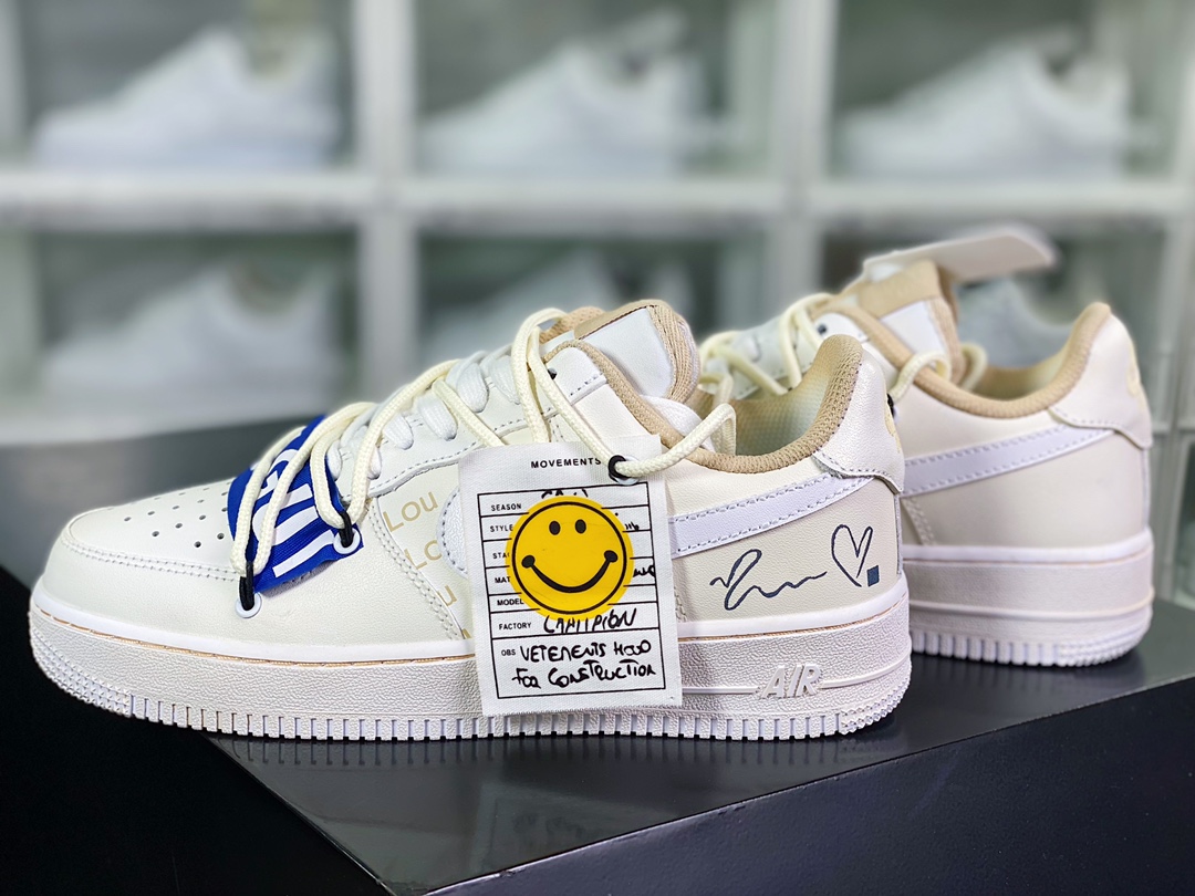 240 Air Force 1'07 Low”Beige/Blue/Yellow Smile”空军一号CW2288-111