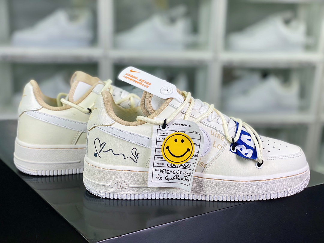 240 Air Force 1'07 Low”Beige/Blue/Yellow Smile”空军一号CW2288-111