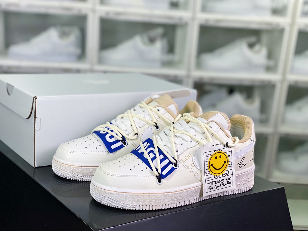 240 Air Force 1'07 Low”Beige/Blue/Yellow Smile”空军一号CW2288-111