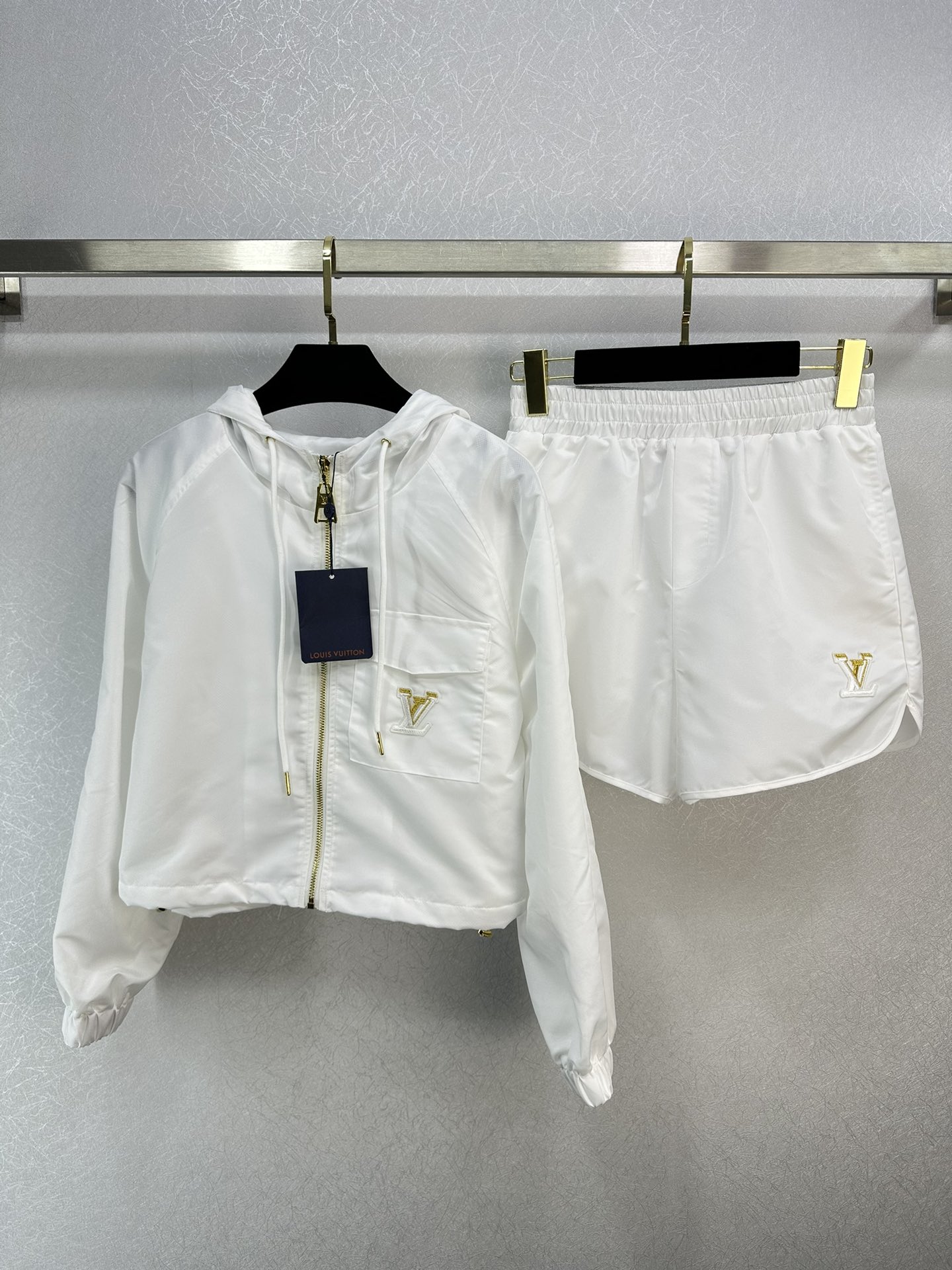 Louis Vuitton Clothing Coats & Jackets Shorts Two Piece Outfits & Matching Sets Summer Collection Hooded Top