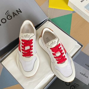 Hogan Shoes Sneakers High Quality Replica Women Canvas Cowhide Rubber Sheepskin Spring Collection Vintage Sweatpants