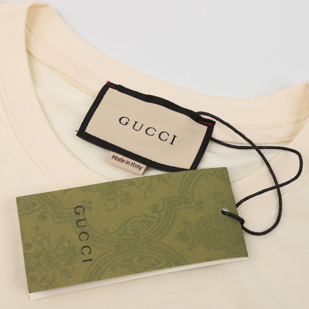 GUCCI/古驰 兔年限定印花短袖 定织克重230针织棉