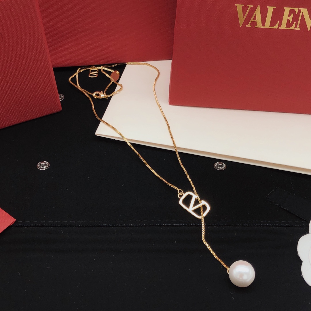 华伦天奴 Valentino 高定典藏高定典雅奢华珠宝首饰项链手链戒指 #8CF8F0DF 3