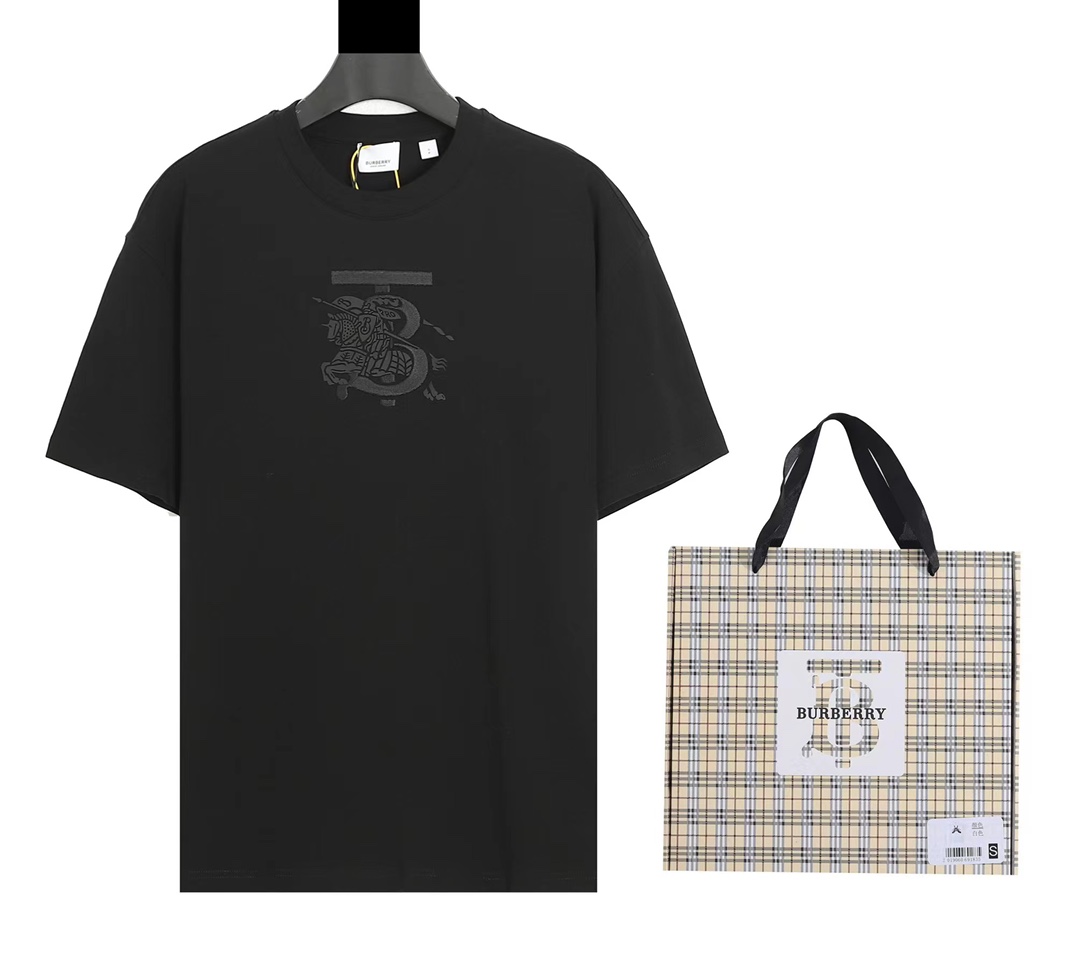 180 Burberry 23新款 战马烫图刺绣短袖