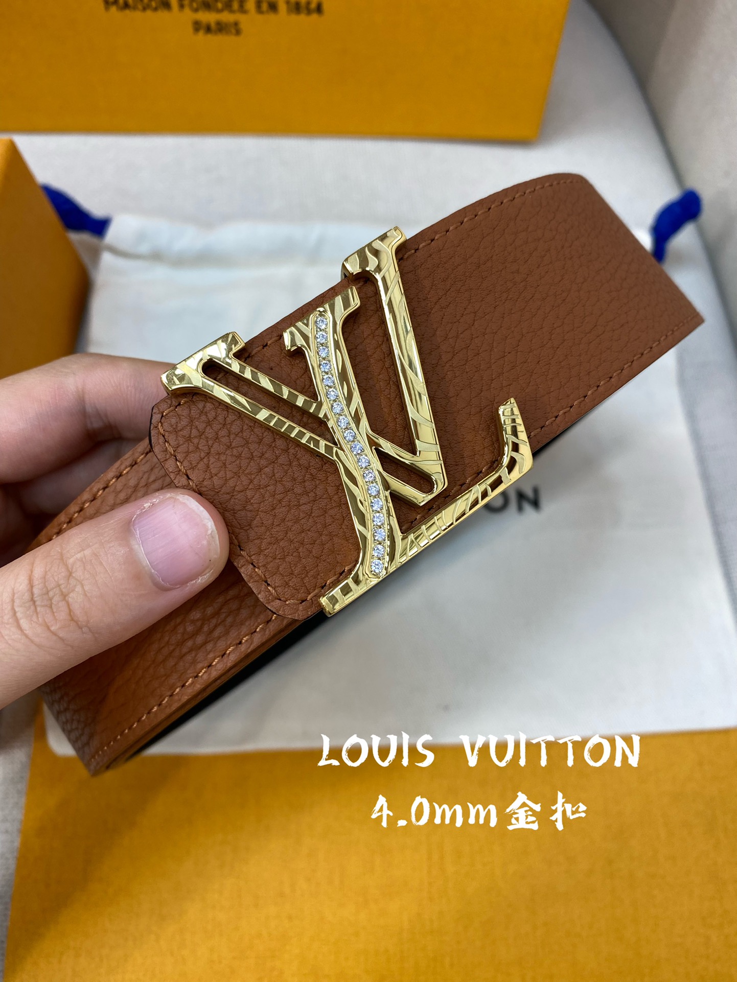 LV代工厂货品4.0宽度可验货正品一