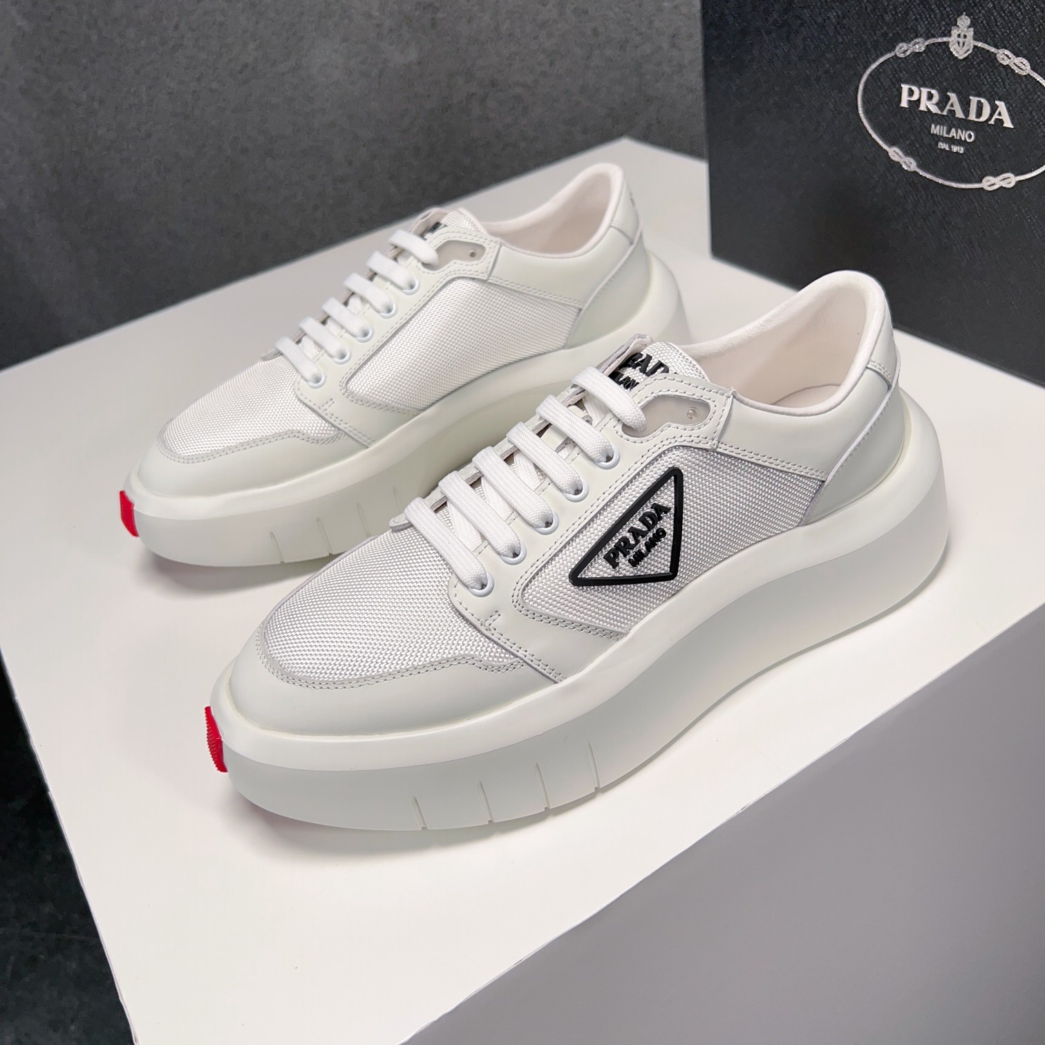 Prada Style Leather Men's Shoes Lookbook Reference image 1