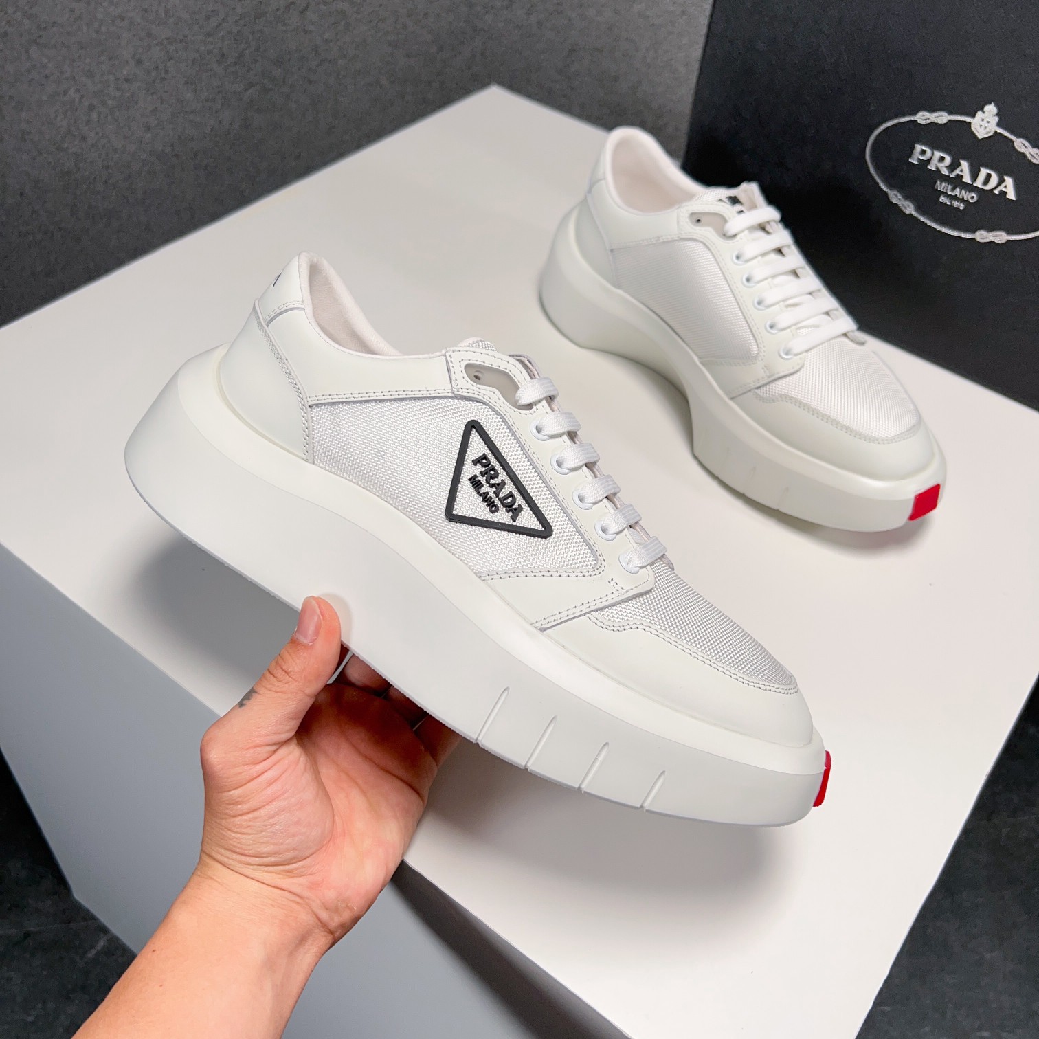 Prada Style Leather Men's Shoes Lookbook Reference image 2