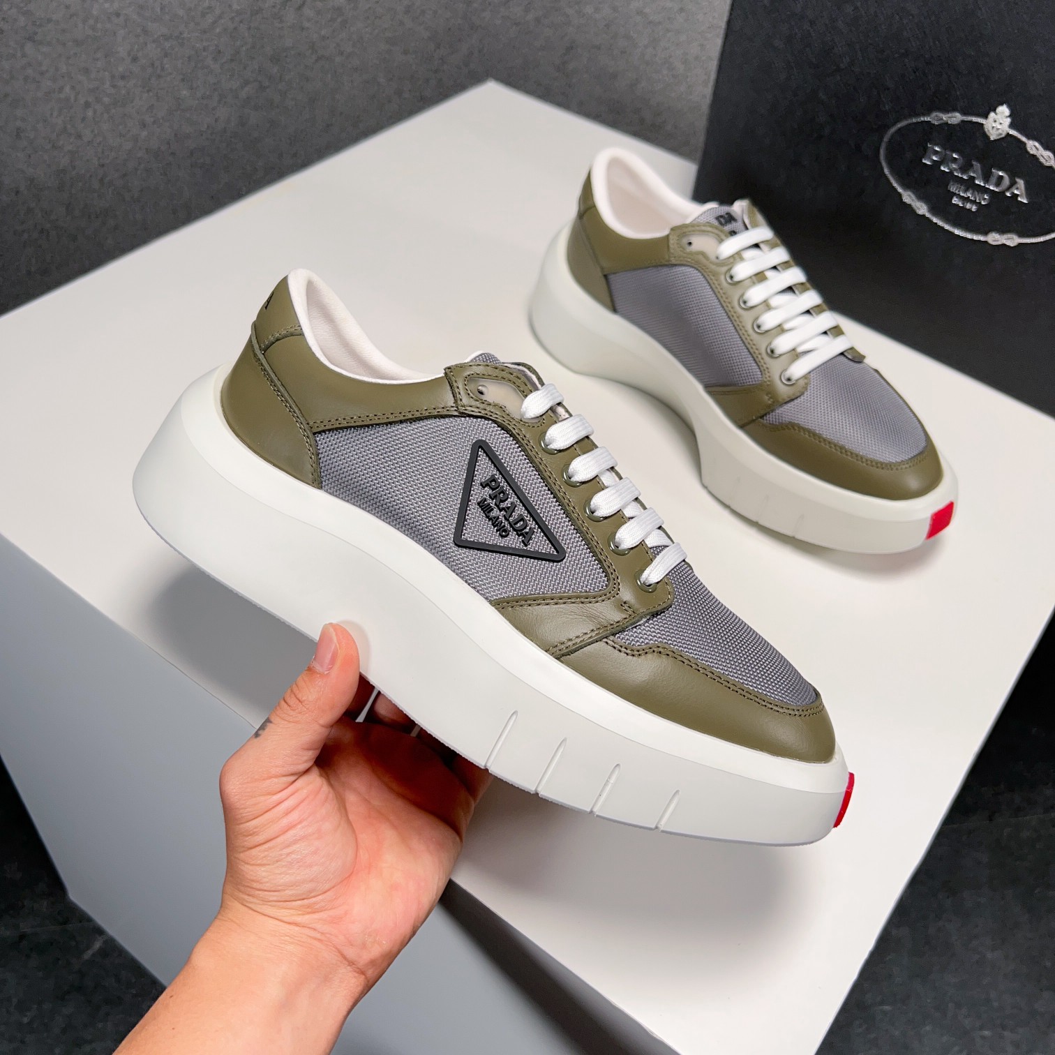 Prada Style Leather Men's Shoes Lookbook Reference image 2