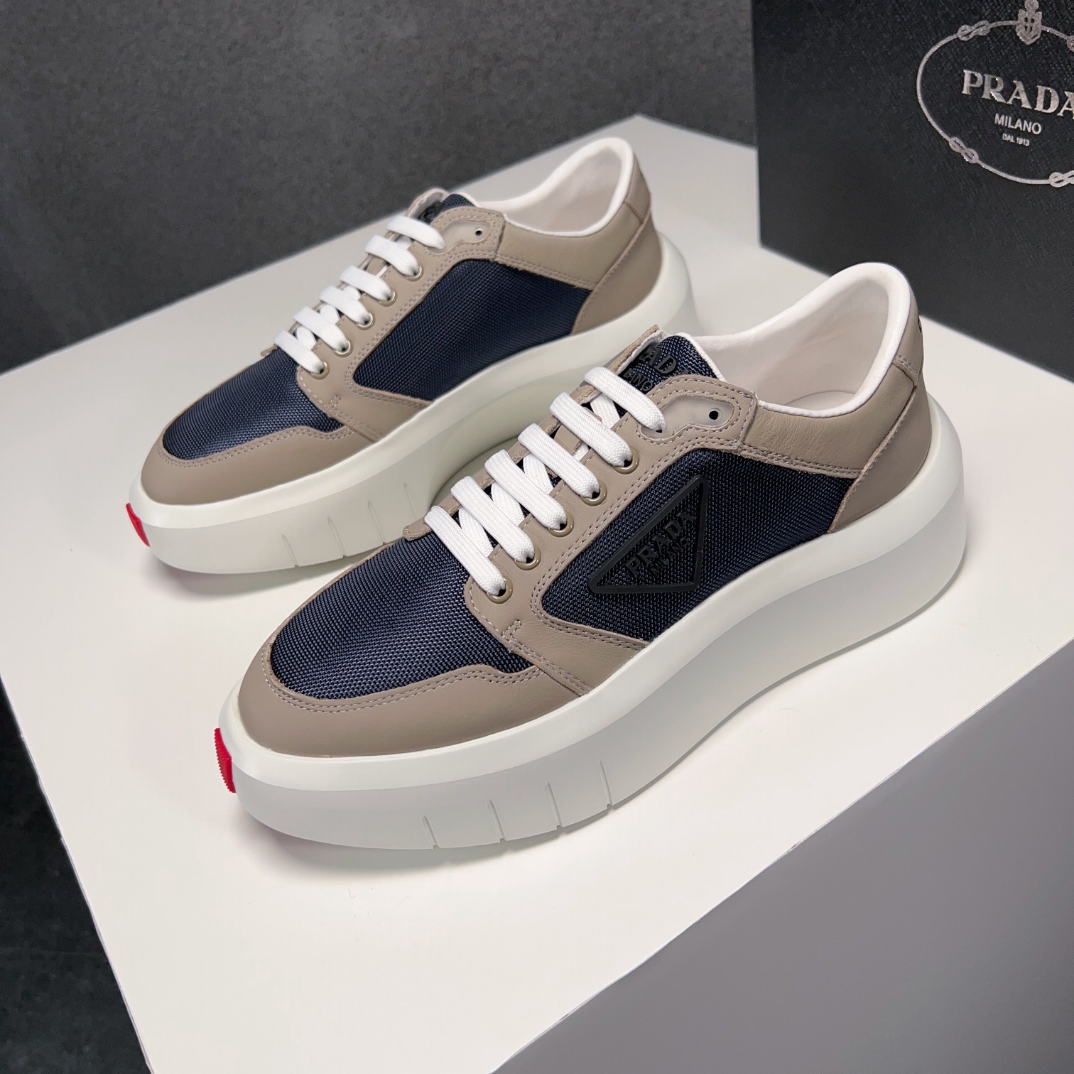 Prada Style Leather Men's Shoes Lookbook Reference image 1