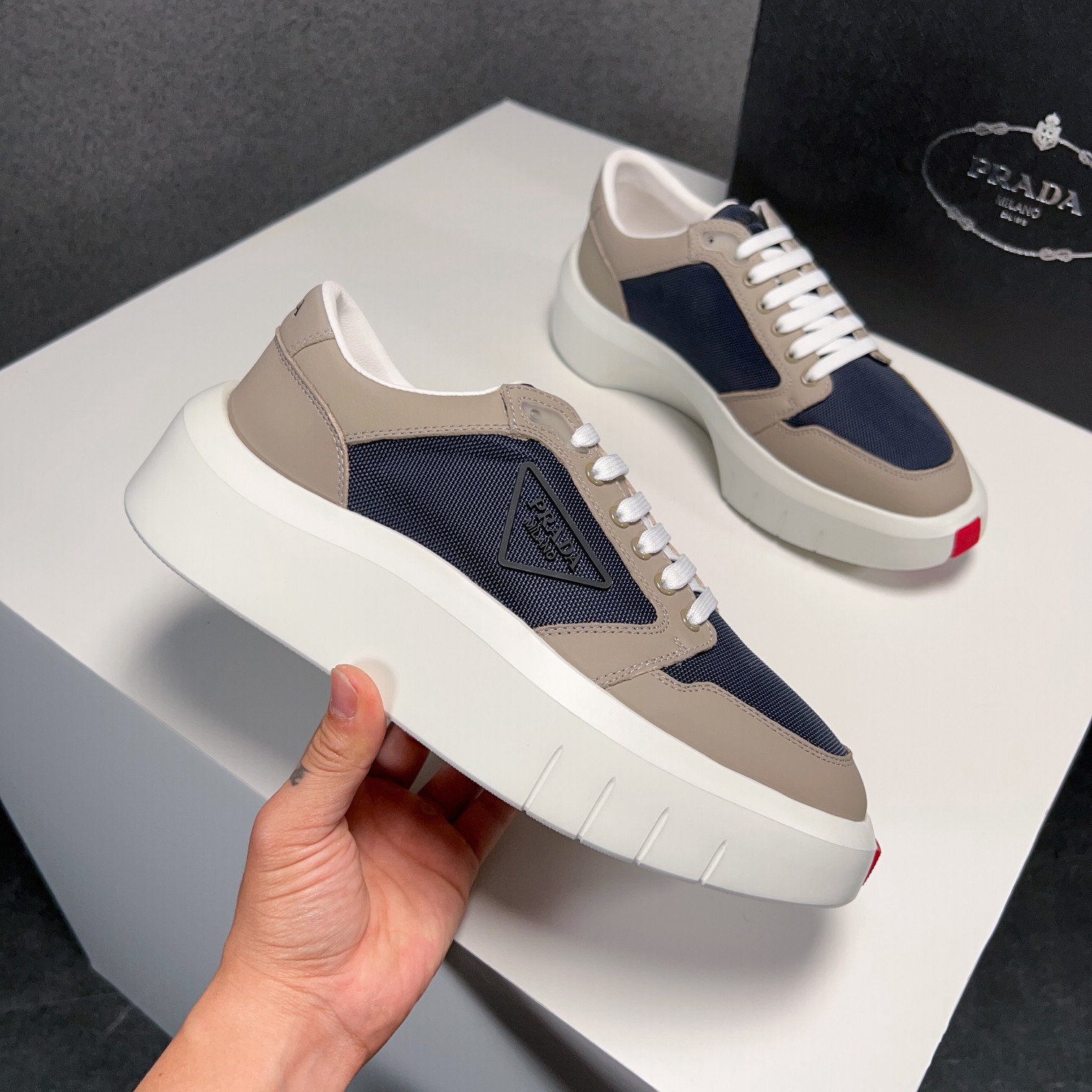 Prada Style Leather Men's Shoes Lookbook Reference image 2